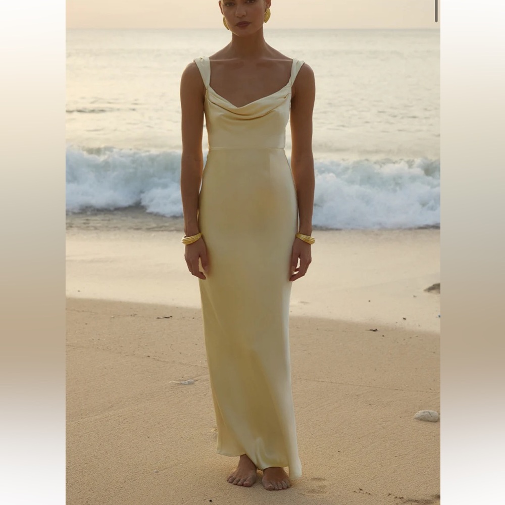 Runway the Label MARGOT MAXI DRESS - LEMON